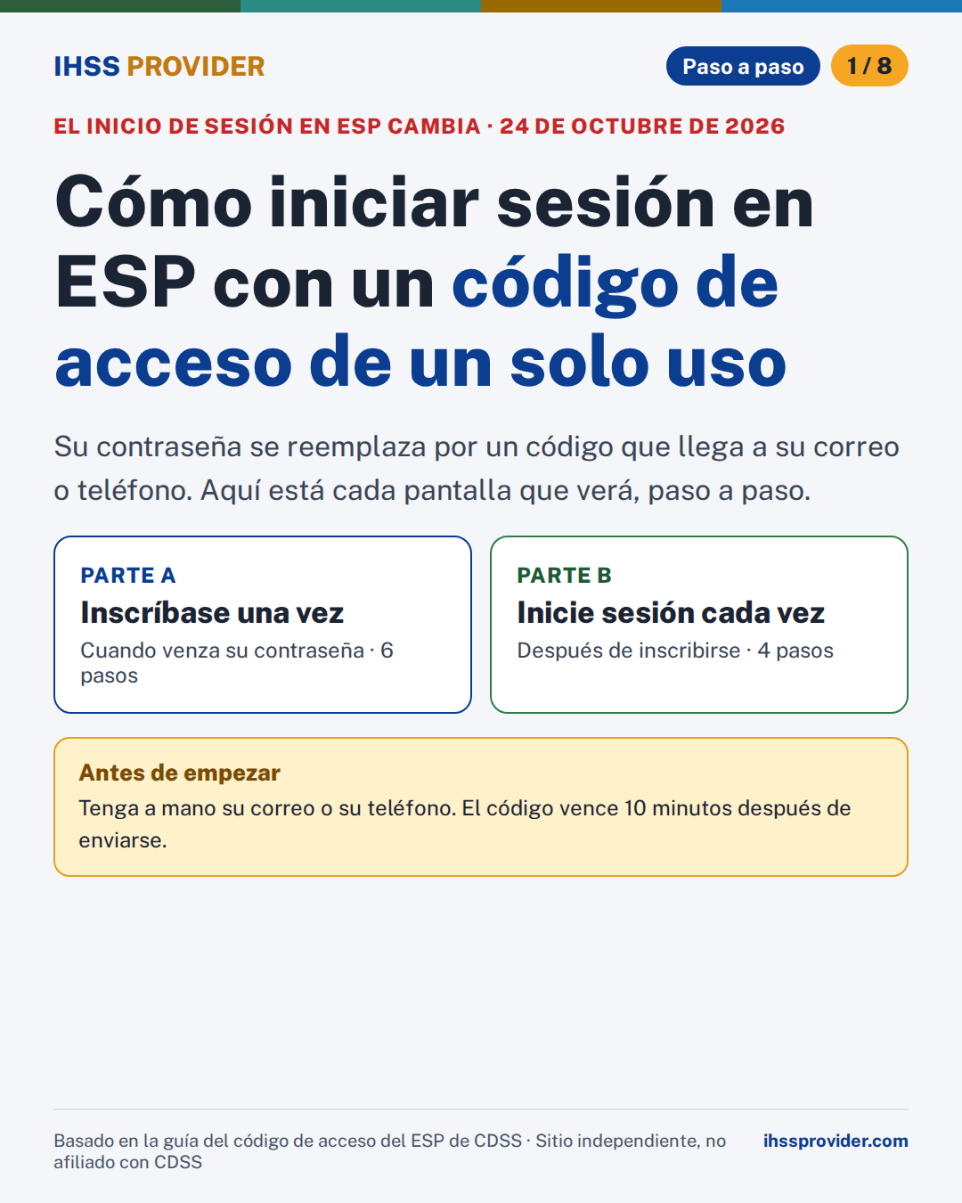 Cómo iniciar sesión en ESP con un código de acceso de un solo uso: portada